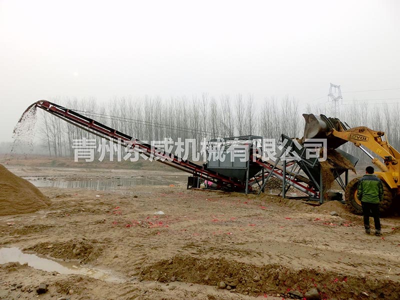 陝西渭南篩（shāi）沙機（jī）應用現場