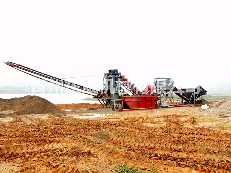 湖北武穴挖鬥洗沙機應用（yòng）現場