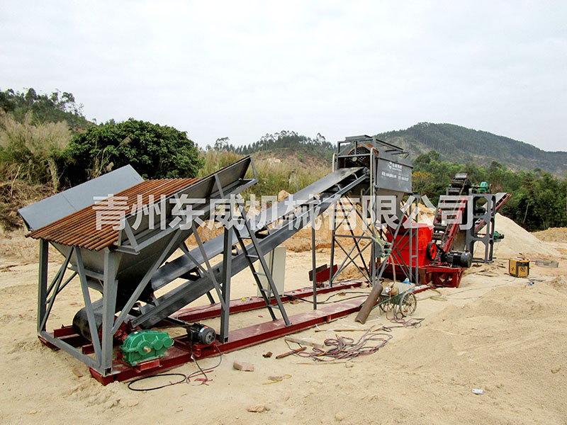 廣東深（shēn）圳地（dì）基（jī）沙破碎挖鬥洗沙機